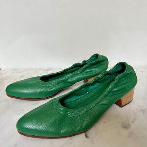 Rachel Comey Green Leather Heels